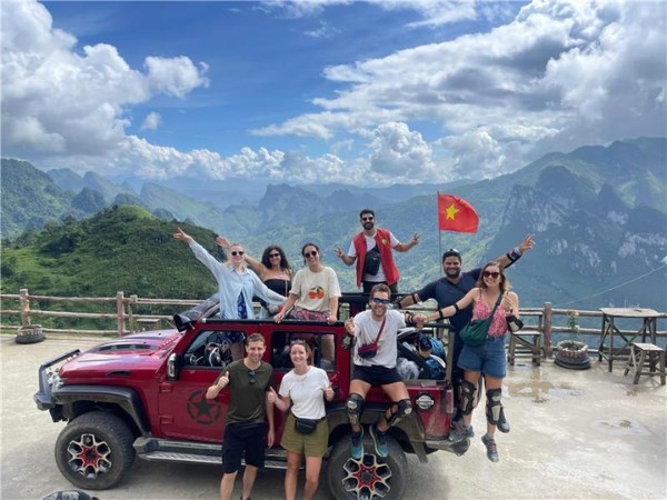 A car or Jeep is a great option for groups or families