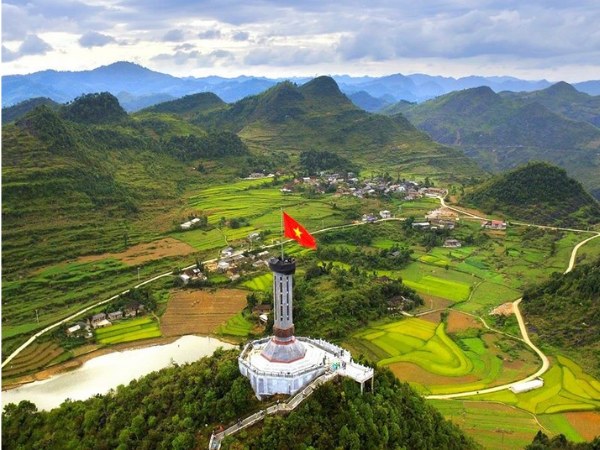 The Lung Cu Flagpole is a sacred symbol of Vietnam's northernmost point