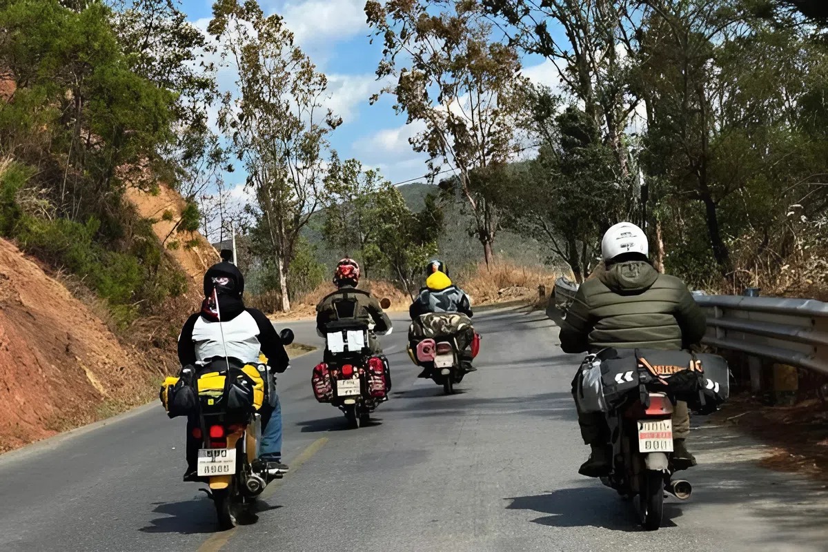 Motorbike riders exploring villages and highlands from Cat Ba to Ha Giang